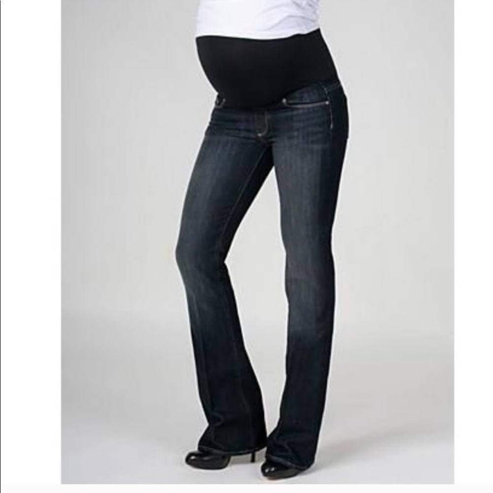 PAIGE Maternity Laurel Canyon Bootcut Flare Jeans 30 - Picture 2 of 11